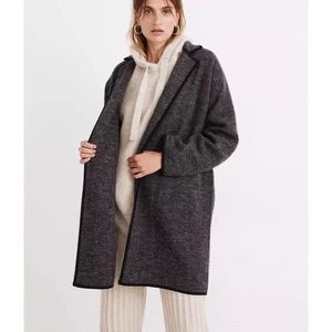 Madewell Herringbone Courton Sweater Coat